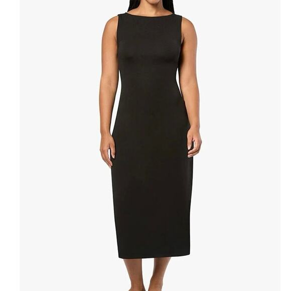 WeWoreWhat Dresses & Skirts - NEW- NWT WeWoreWhat Black Boat Neck Cotton Rib Midi Dress Sz S SOLD OUT online